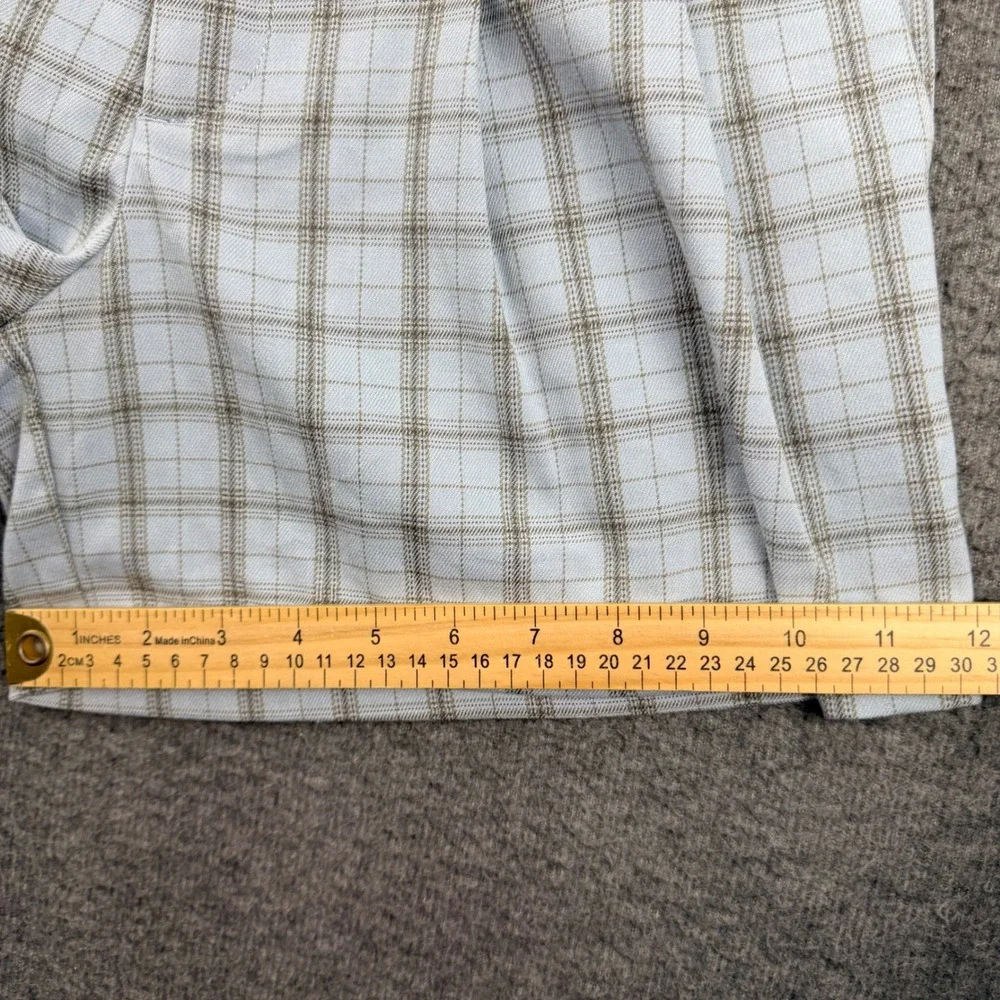 Urban Outfitters Light Blue Plaid‎ Pleated Shorts Women's S Small NWT OB1705100